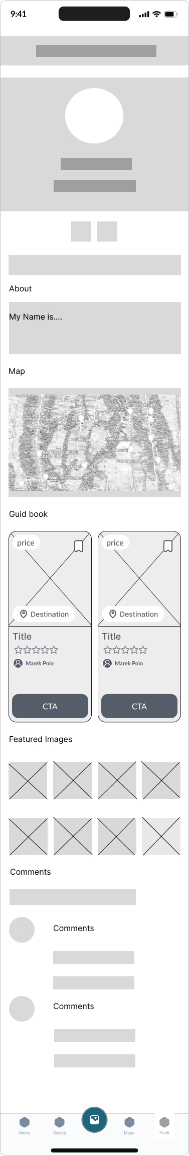 Lo-Fi wireframe