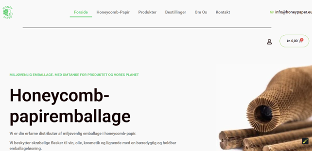 Honeypaper.eu - WordPress WooCommerce webshop